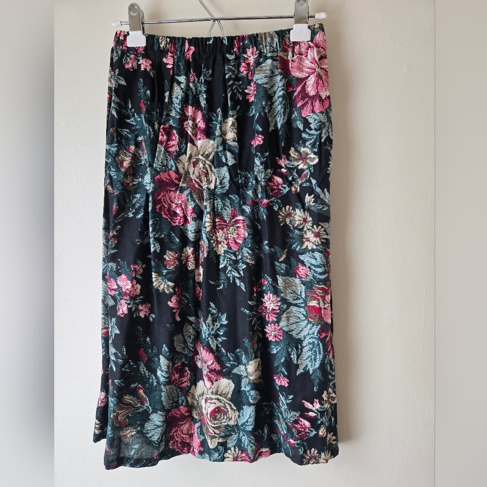 Floral 90s Cottage Core, Skirt, Size Small
